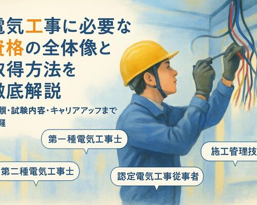 06電気工事に必要な資格の全体像と取得方法を徹底解説｜種類・試験内容・キャリアアップまで網羅