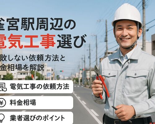 30 雀宮駅 電気工事