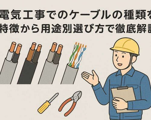 18電気工事 ケーブル 種類