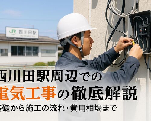 30 西川田駅 電気工事