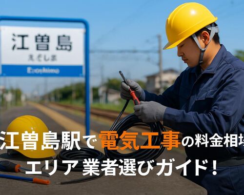 24 江曽島駅 電気工事