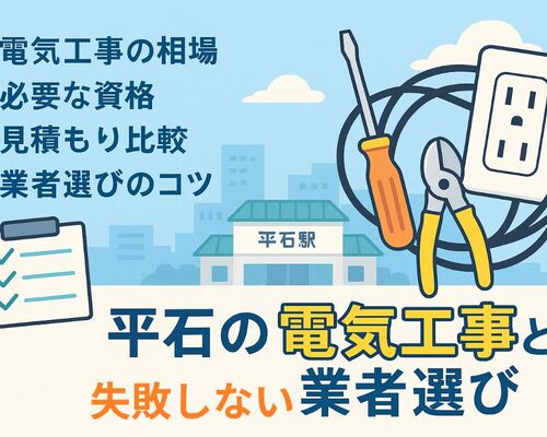 30 平石駅 電気工事
