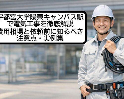 30 宇都宮大学陽東キャンパス駅 電気工事