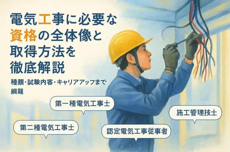 06電気工事に必要な資格の全体像と取得方法を徹底解説｜種類・試験内容・キャリアアップまで網羅