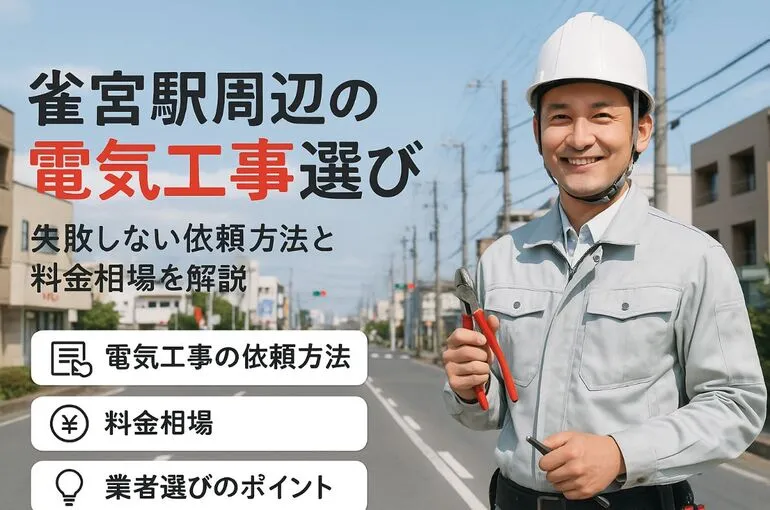 30 雀宮駅 電気工事