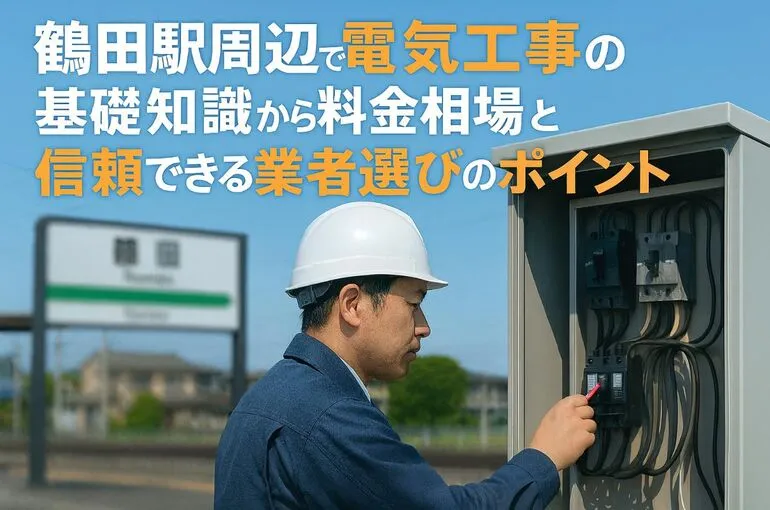 24 鶴田駅 電気工事