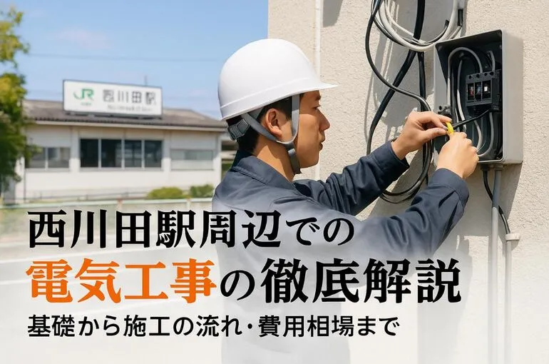 30 西川田駅 電気工事