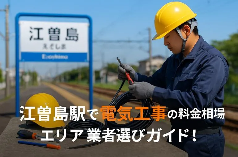 24 江曽島駅 電気工事