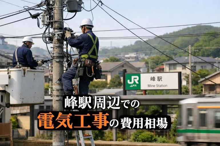 30 峰駅 電気工事