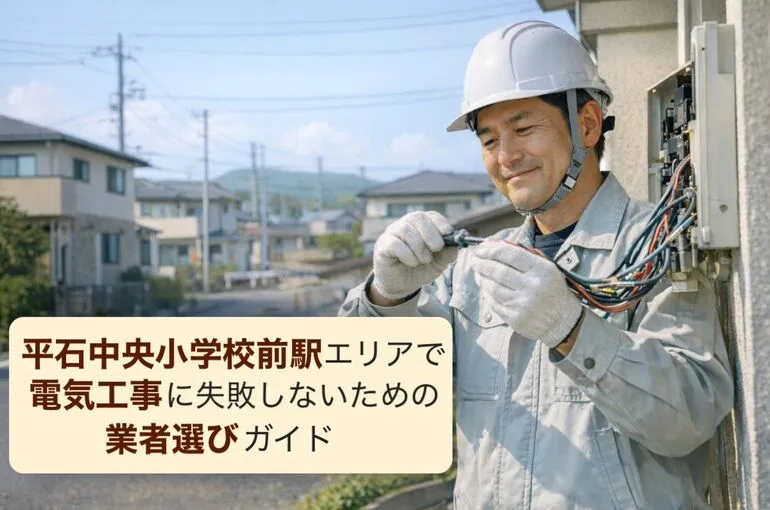 平石中央小学校前駅エリアで電気工事に失敗しないための信頼業者選びガイド